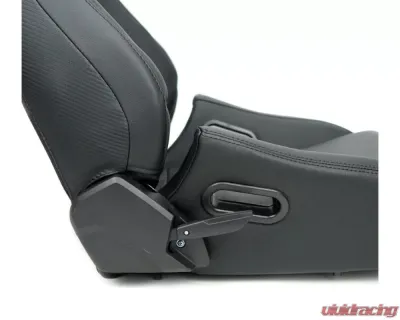 NRG Omega Reclinable Racing Seat - RSC-750BK/BK L/R